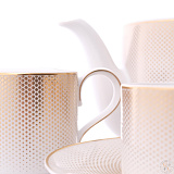 Чайный сервиз на 6 персон Deluxe Shape - Rio White Gold