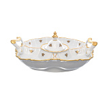 Менажница на 5 секций Queen's Crown Золотая роза 32 см