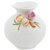 Ваза Meissen 9см Персик Игра волн, рельеф, лепной декор