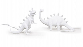 Настольная лампа Seletti Бронтозавр USB 49х17 h31 см, смола