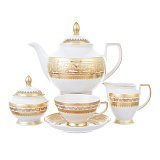 Чайный сервиз на 6 персон Diadem Creme Gold