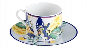 Чашка кофейная с блюдцем Meissen Коллаж Мистический сад 150мл, п/к