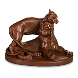 Фигурка Meissen 16,5 см Пара тигров, Эрих Хёзель, 1937г