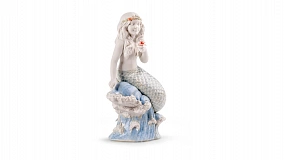 Фигурка Lladro Океанская русалочка 13х23 см, фарфор