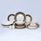 Столовый сервиз на 6 персон Clarice cobalt gold