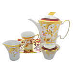 Чайный сервиз на 6 персон Tosca Bordeaux Gold