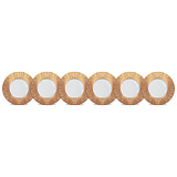 Набор тарелок подстановочных Haviland Инфини Радуга 32 см, золотистая, 6 шт