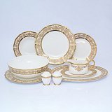 Столовый сервиз на 6 персон Golden romance cream gold