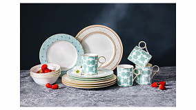 Столовый набор Mix&Match Home Максим на 4 персоны 16 предметов, фарфор, п/к