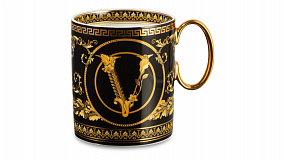 Кружка Rosenthal Versace Virtus Gala 300 мл, черная