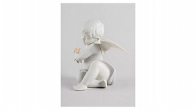 Фигурка Lladro Ангел и бабочка 20х26 см, фарфор