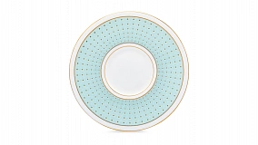 Набор чашек кофейных с блюдцами Decor de table Бирюза 100 мл, 2 шт, фарфор костяной, п/к на магните