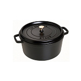 Кокот круглый, 30 см, 8,35 л, черный Staub